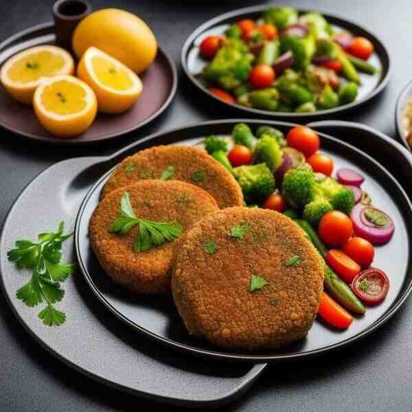 Печеночные котлеты с овощами